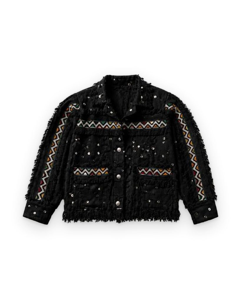 Amazigh Handmade Jacket – Black